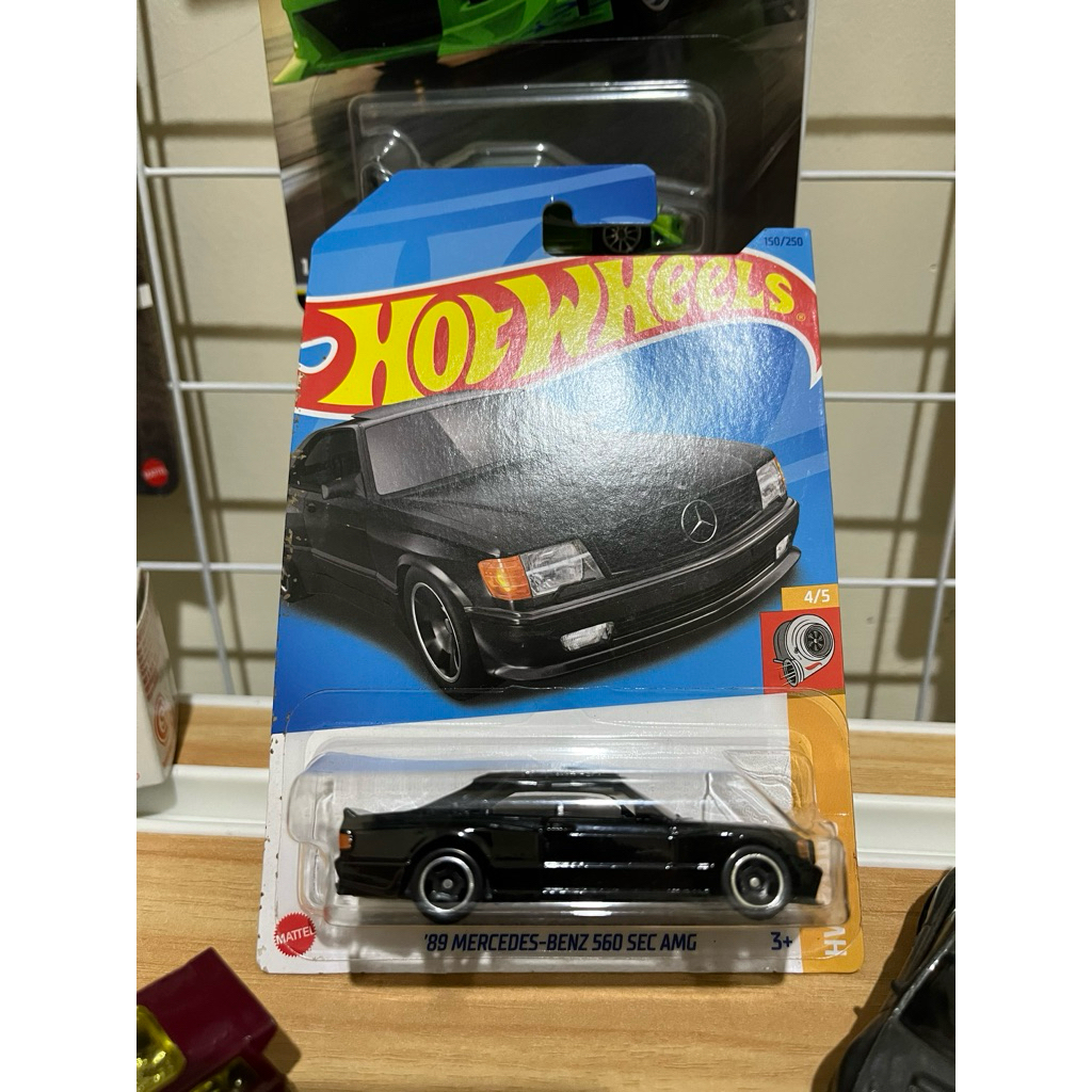 hot wheels 89 mercedes benz 560 sec amg hitam