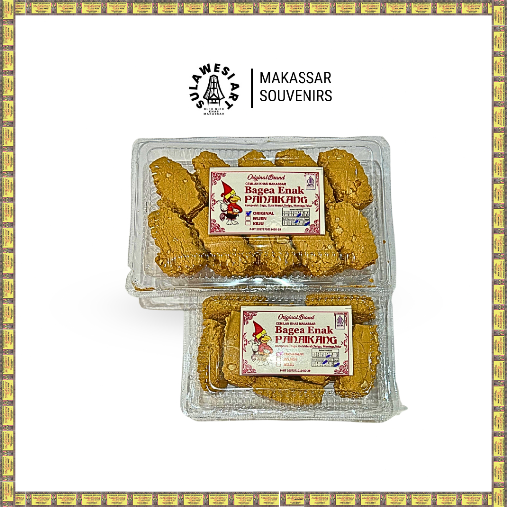 Kue Bagea Enak Panaikang Original – Kecil | Besar – Oleh-Oleh Khas Makassar