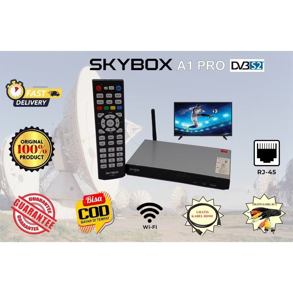 Skybox A1 Pro receiver parabola H.265 combo