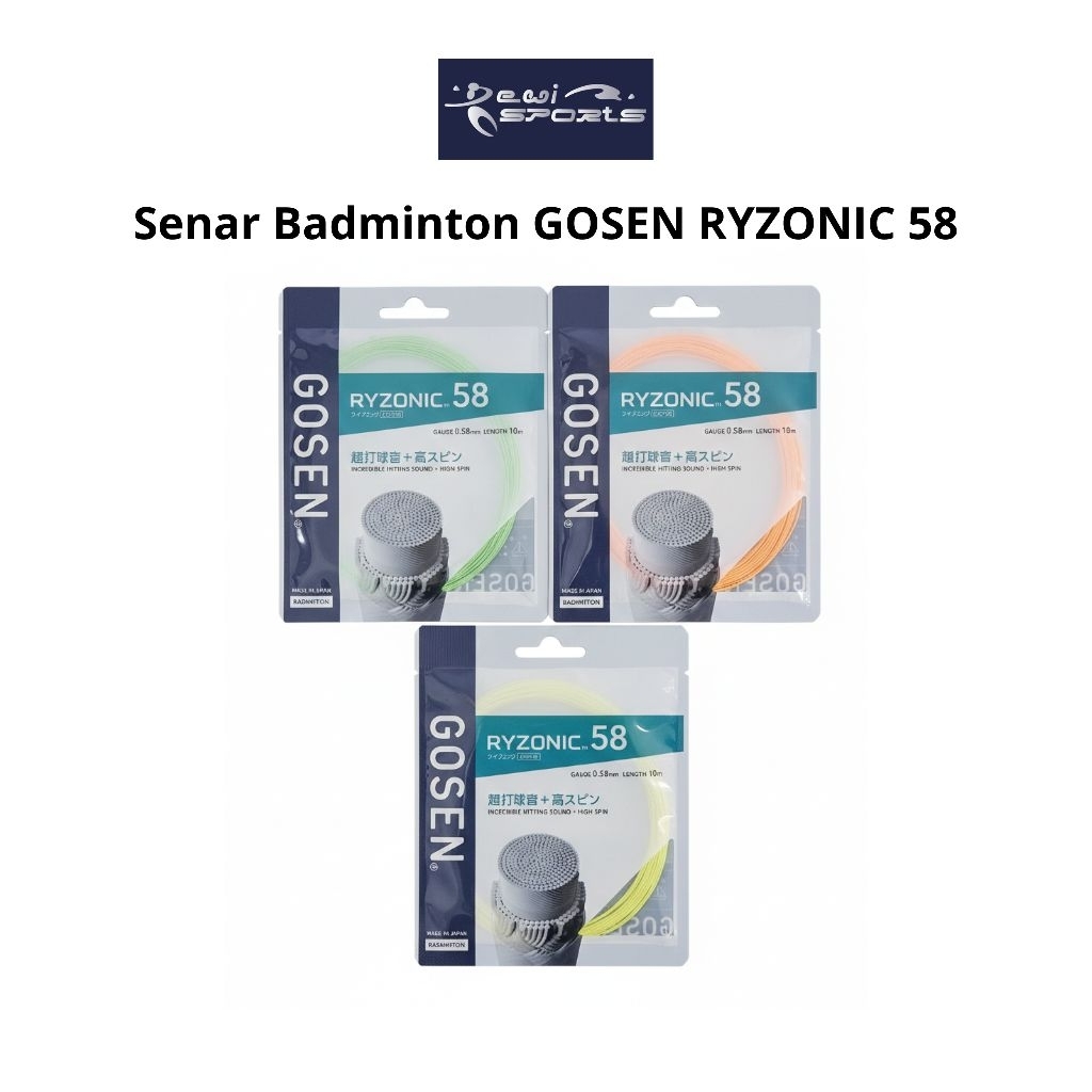 Senar Raket Badminton Gosen Ryzonic 58 BSRY58 JP