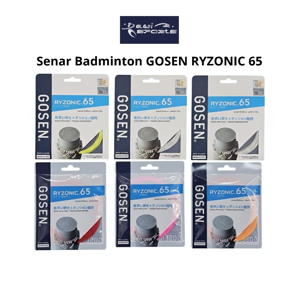 Senar Raket Badminton Gosen Ryzonic 65 BSRY65 JP