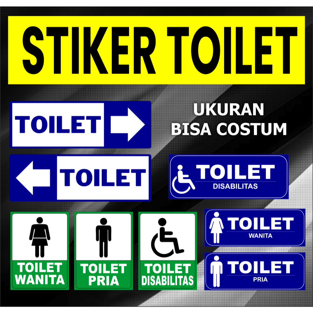STIKER TOILET STIKER WC CETAK DENGAN MESIN UV