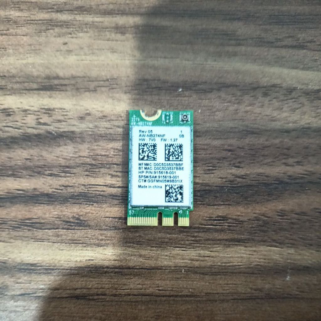 Wifi card Hp 14-bs Hp 14-bw Hp 240 G6 Normal Tested Seken Original [ Wifi Card Second ]