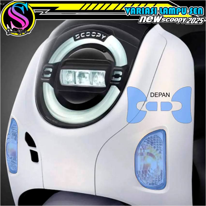 STICKER CUTTING/ANTIGORES/STIKER UNTUK LAMPU SEN DAN STOP LAMP HONDA SCOOPY 2025,2026/STIKER MOTOR