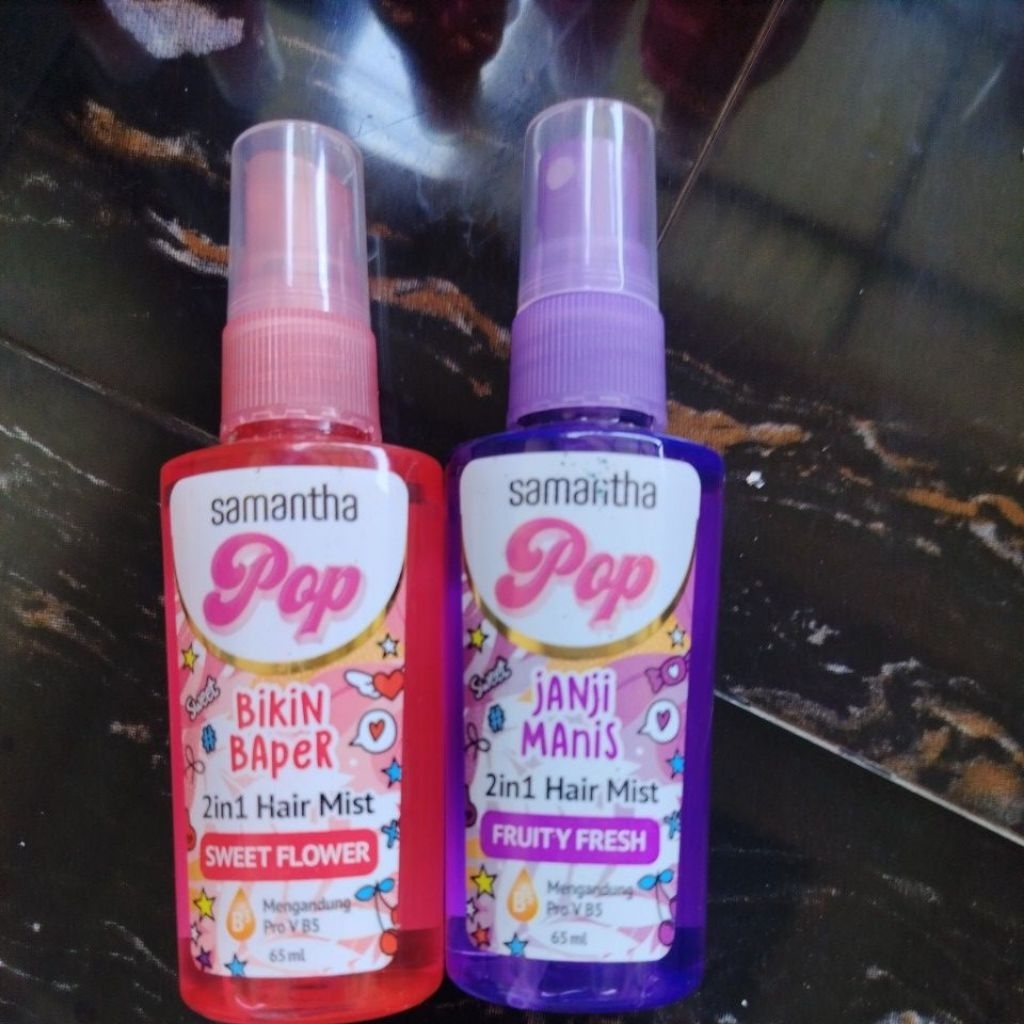 Samantha pop 2 in 1 Hair Mist 65 ML all varian ( promo)