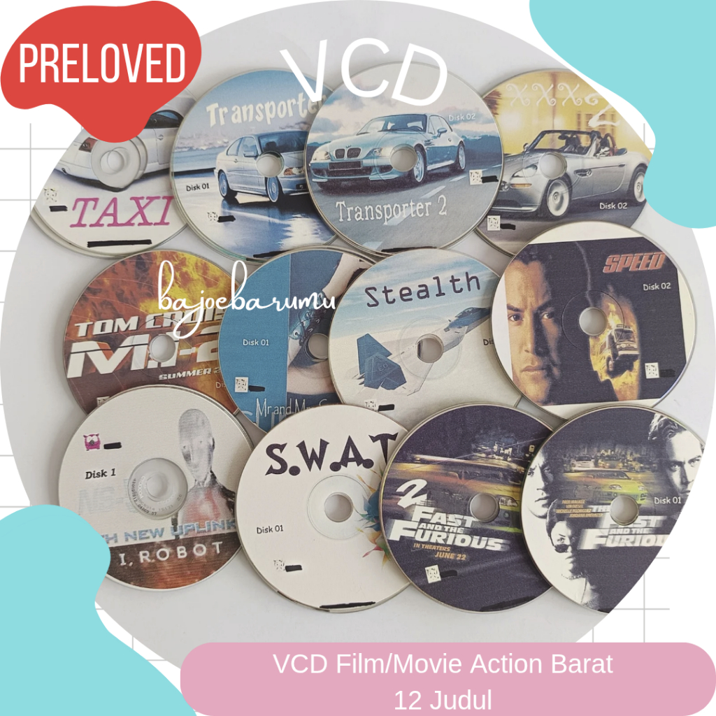 VCD Action Film Movie Barat West Preloved Bekas Lawas Jadul Langka