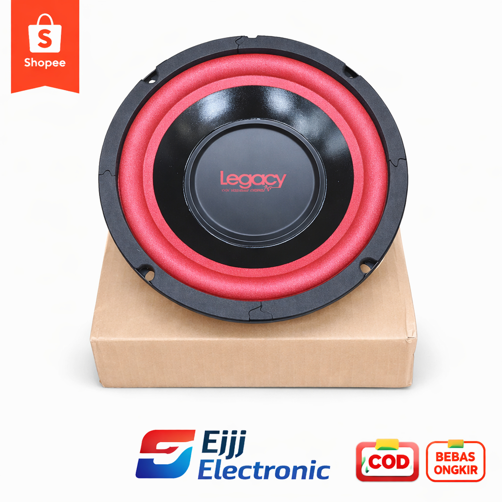 Eiji Elektronik Legacy Speaker Subwoofer  6 inch 696-2 Komponen Spiker Legasi 6" 6in 696-2 100W 100 