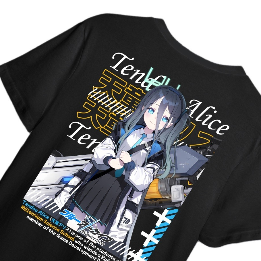 KAOS TENDOU ALICE BLUE ARCHIVE - KAOS ARIS DISTRO PRIA & WANITA KAOS ANIME & GAME BLUE ARCHIVE TENDO