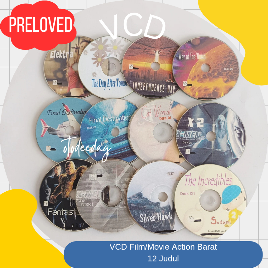 VCD Action Film Movie West Barat Preloved Bekas Lawas Jadul Langka