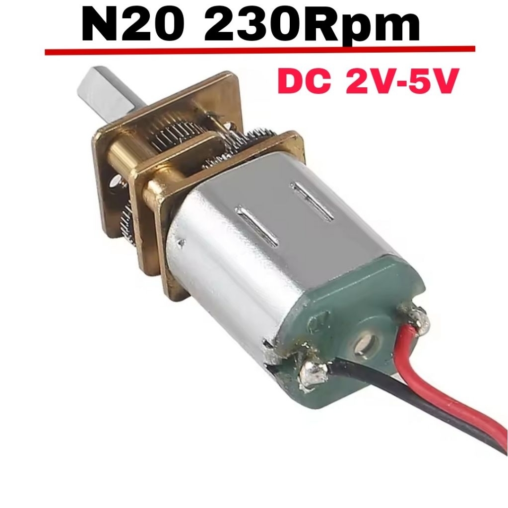 DC Micro Motor N20 Slow Speed Reduction Gearbox DC 2V -5V  230 RPM