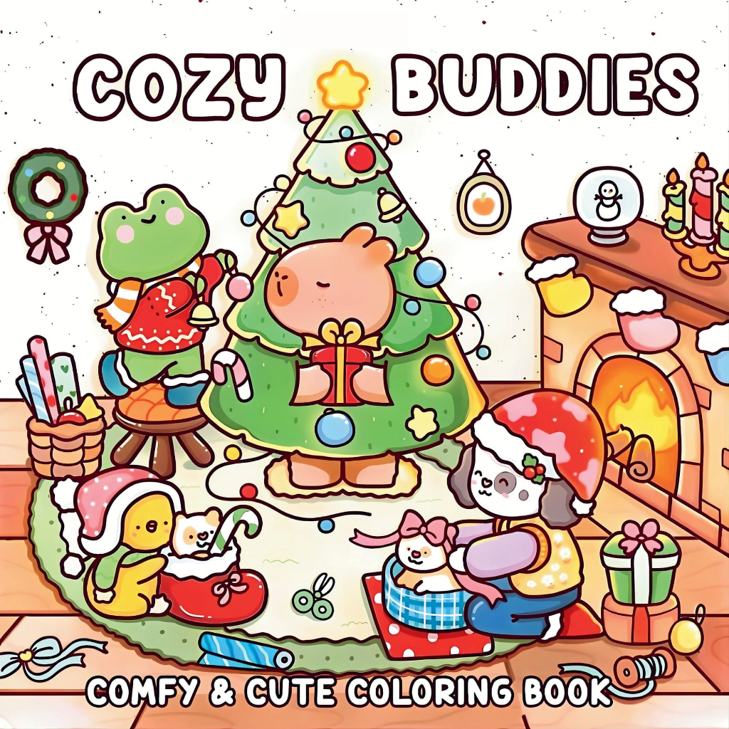 COZY BUDDIES Digital Coloring Book PDF 40 Halaman/Pages