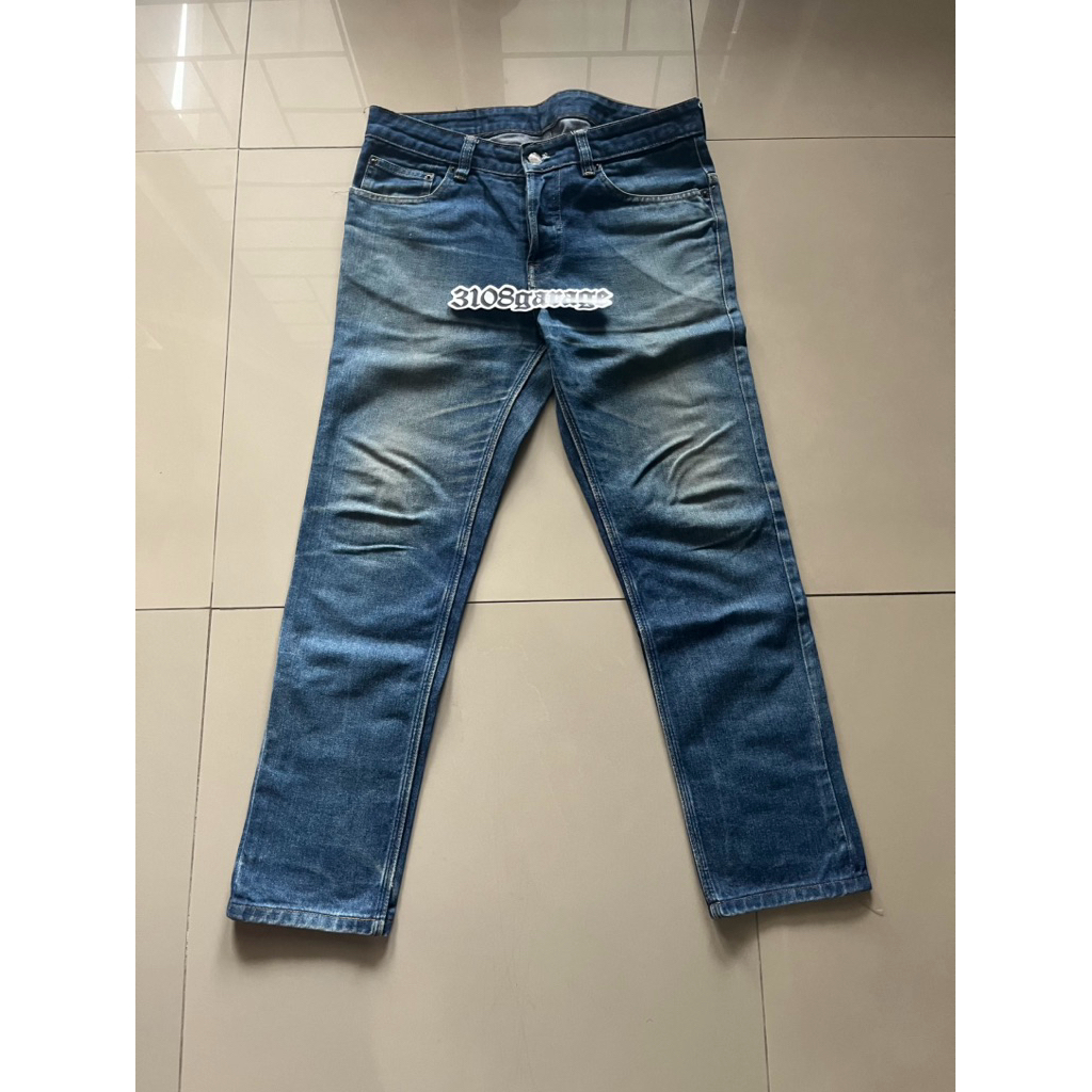 Celana panjang pants mens pria PMP potmeetspop denim jeans blue sz 34 used second