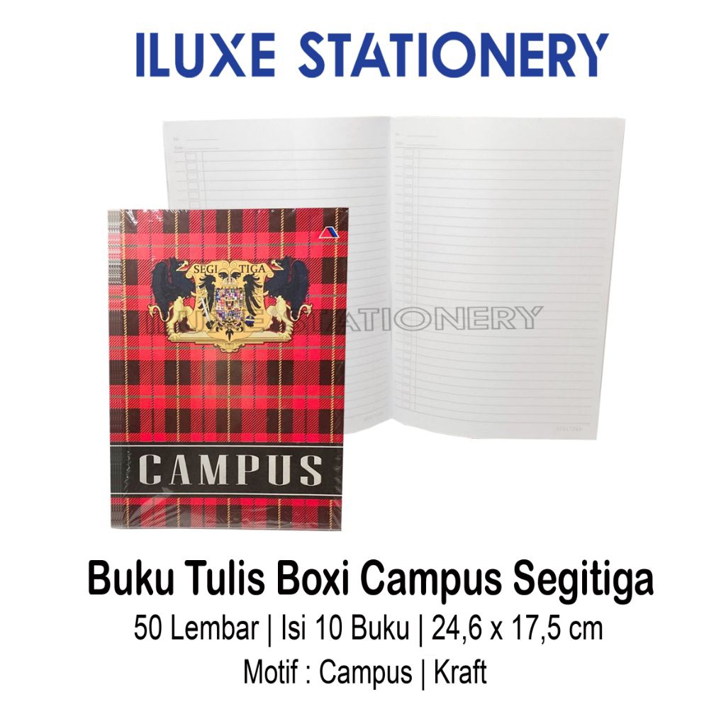 Buku Tulis Panjang / Boxy Segitiga 50 Lembar