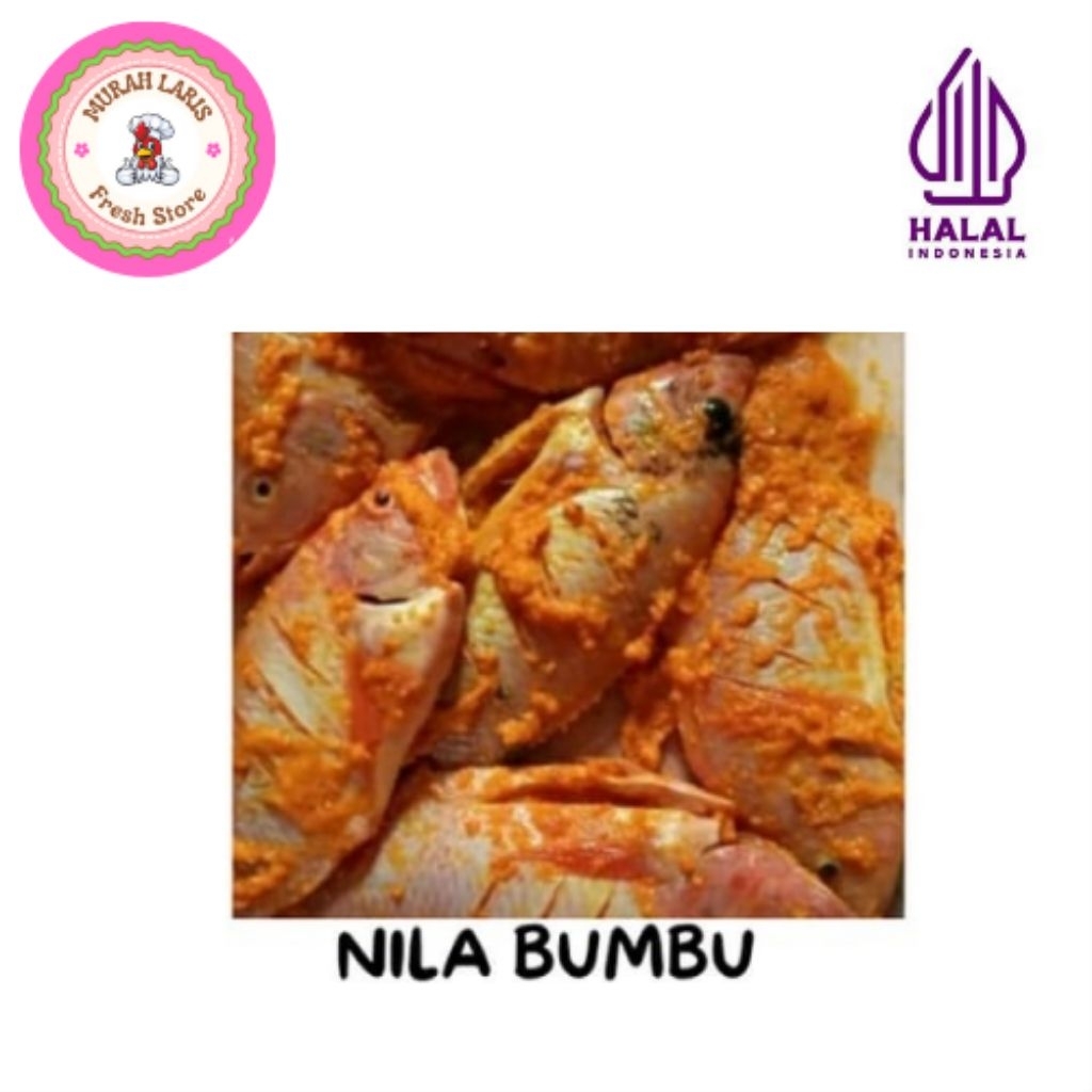 MAKANAN SIAP MASAK/IKAN NILA MARINASI/IKAN NILA BUMBU/IKAN NILA SEGAR/IKAN GORENG/MURAH LARIS FRESH 