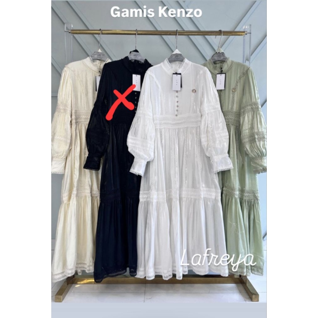 Gamis kenzo | gamis wanita | gamis LFY | gamis mewah | gamis cantik | gamis ori
