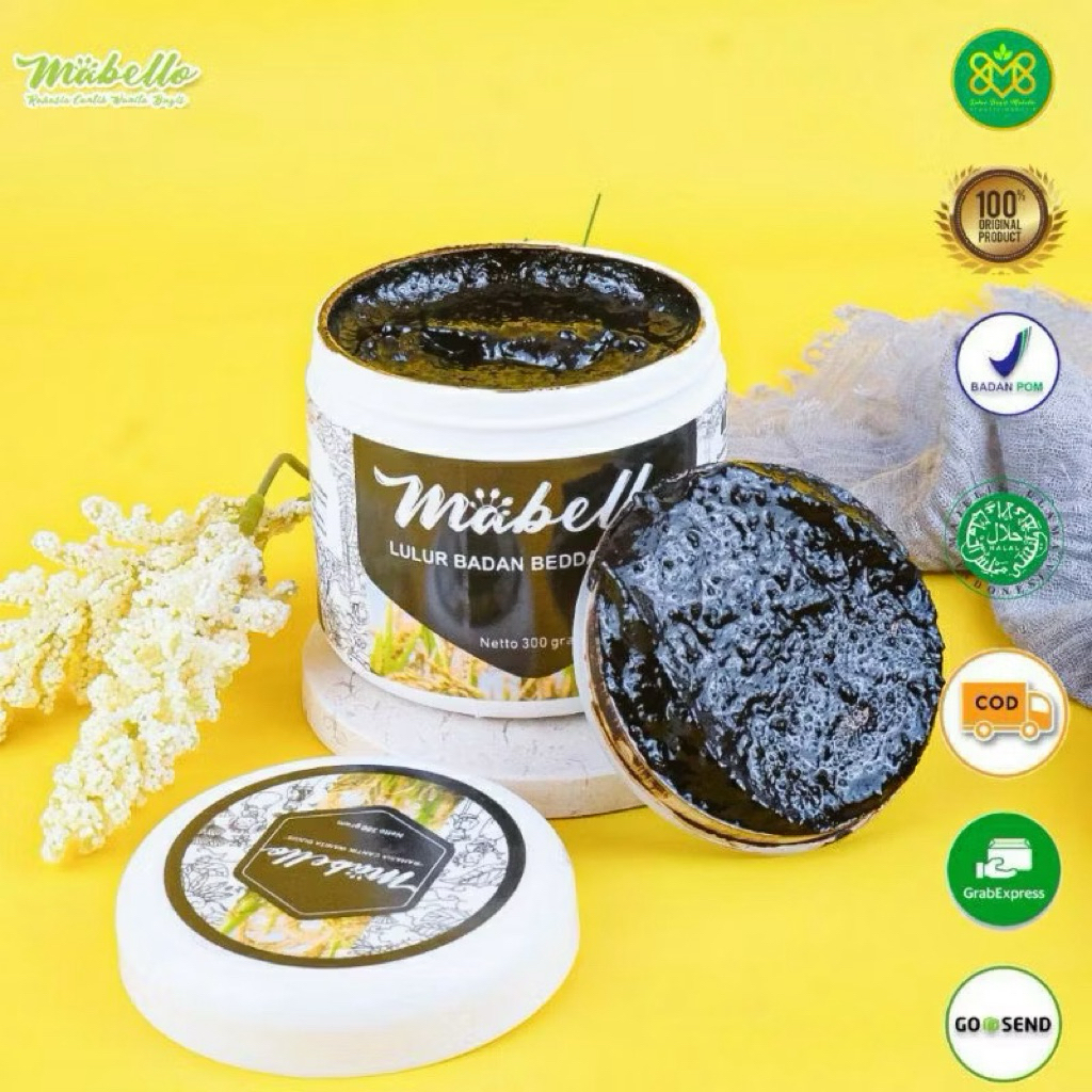 Mabello Lulur bedda Lotong sabun mabello lulur wajah 100% original