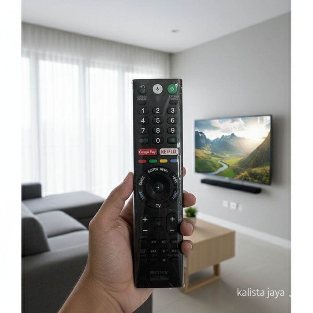 REMOTE SMART TV SONY LED RMF-TX200P ORIGINAL ASLI