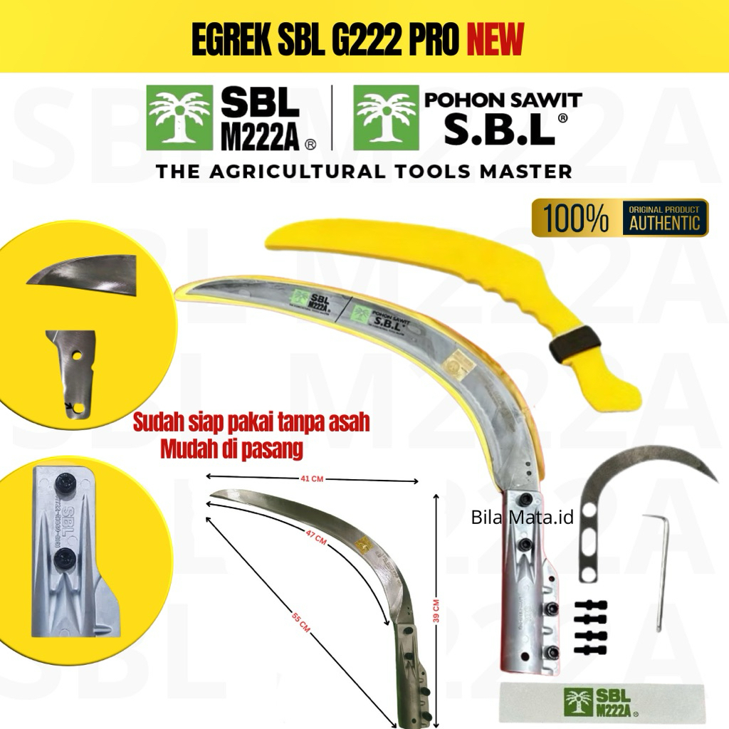 Alat panen sawit SBL G222 PRO NEW|Sabit sawit original kualitas tinggi siap pakai tanpa asah