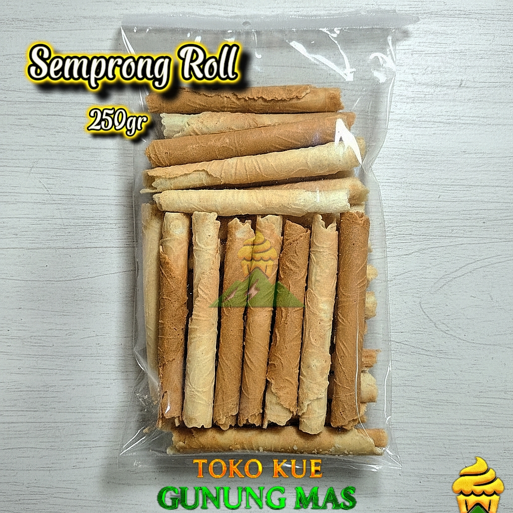 SEMPRONG ROLL 250 gr / SEMPRONG RENYAH SEKALI / Semprong Wijen / Semprong Panjang / Kiloan