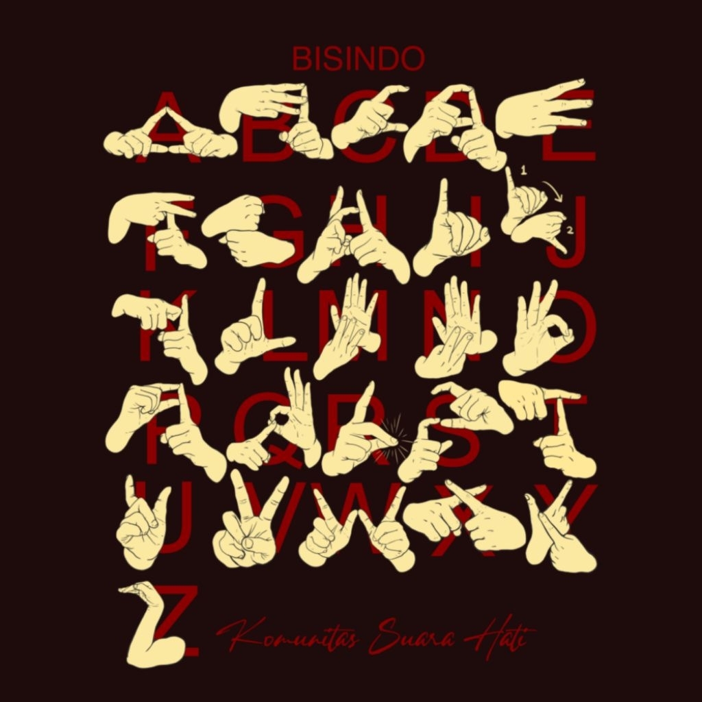 kaos bahasa isyarat bisindo