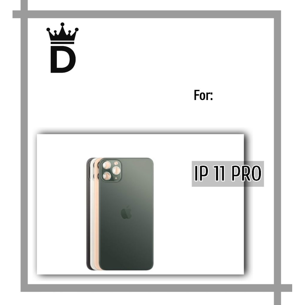 BACKDOOR BACKGLASS IPHONE 11 PRO