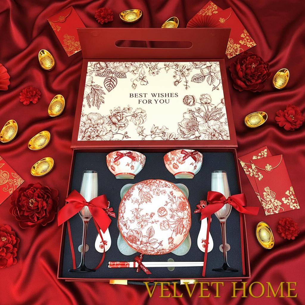 Hampers dining set peralatan makan gelas wine champagne mangkok bowl glass cup dining plate dinner s