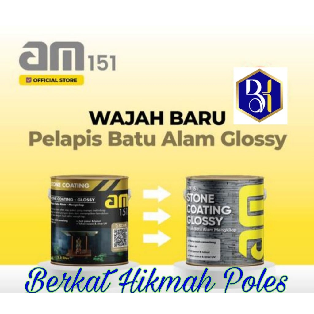 Coating AM 151/Cat pelapis Batu alam AM 151- Glossy