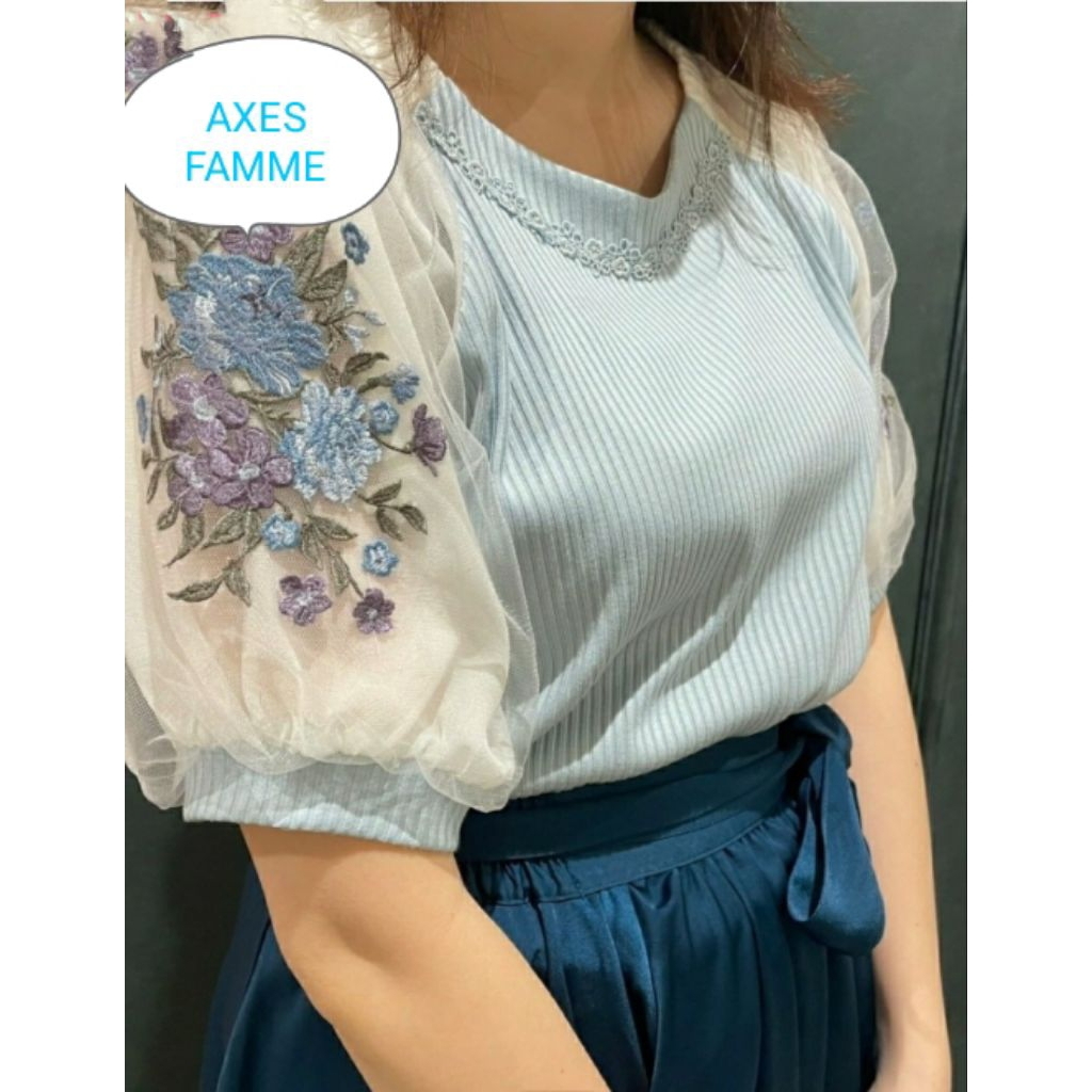 ATASAN AXES FAMME, tangan balon bordir
