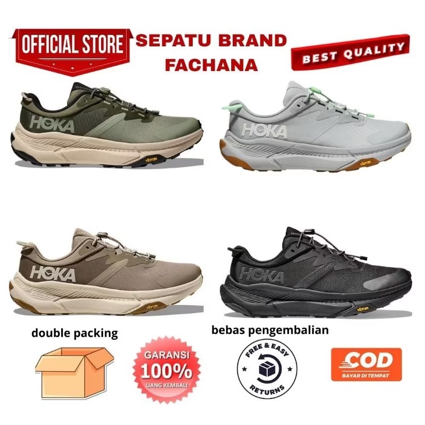 Sepatu Hiking Hoka Transport Olahraga Mendaki Gunung Tracking Mens