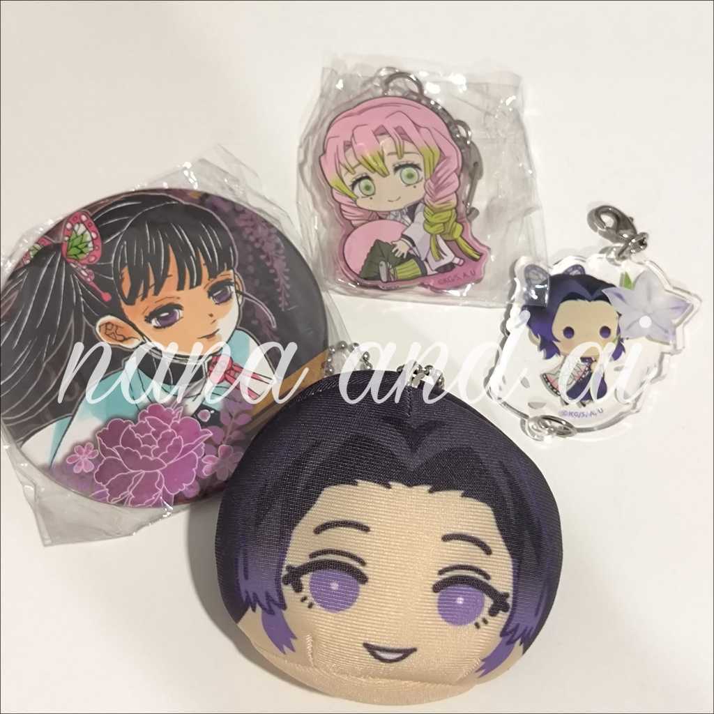 Set Demon Slayer / Kimetsu no Yaiba (KNY) Omanjuu, Pin, Acrylic | Kochou Shinobu, Tsuyuri Kanao, Kan