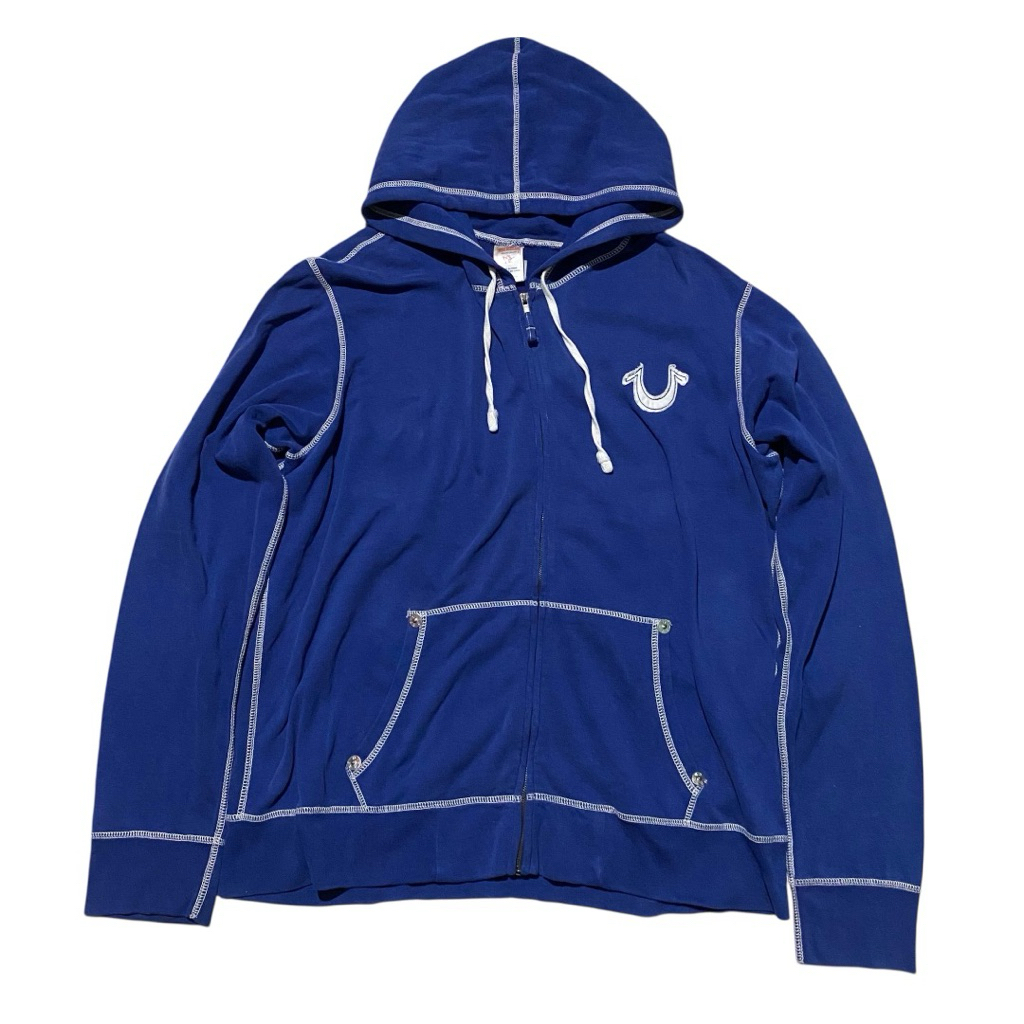 True religion TRUE CREW 56 blue hoodie
