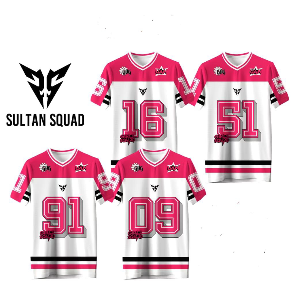 JERSEY GIRLS SQUAD SULTAN SQUAD SEASON 2 AILI ELLEN MAYA RISA GRATIS NAMA DAN NOMOR PUNGGUNG