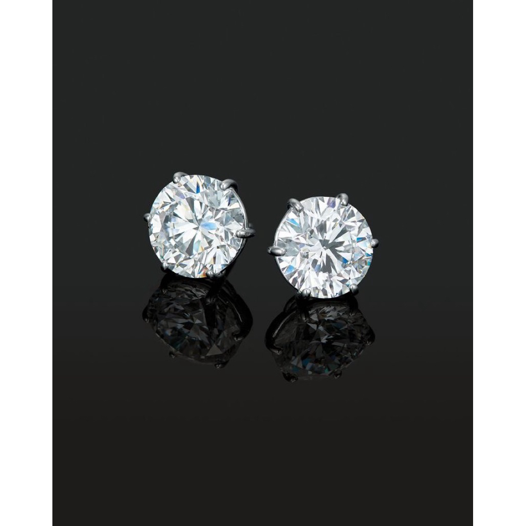 anting berlian rhine stone Anting tusuk magnet Wanita dan pria hip hop y2k