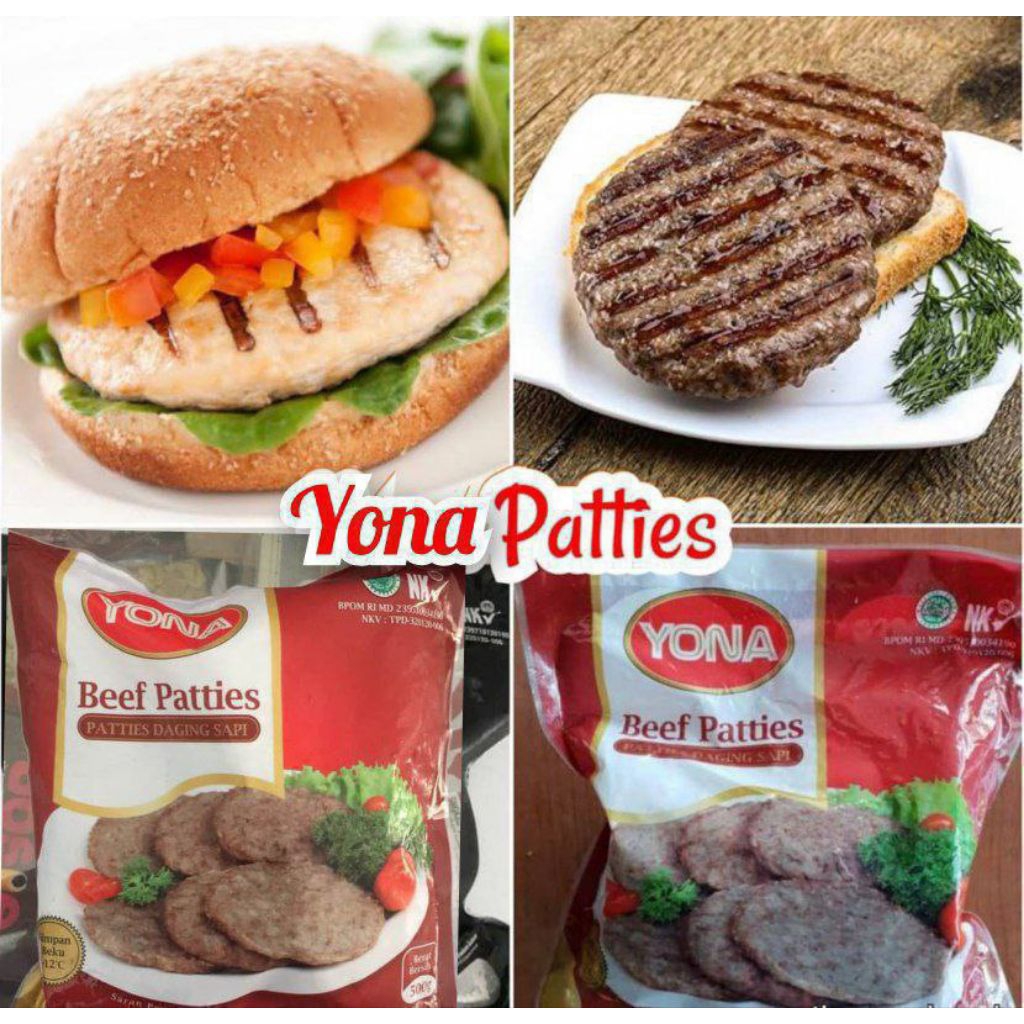 Yona Patties Beef Burger Sapi