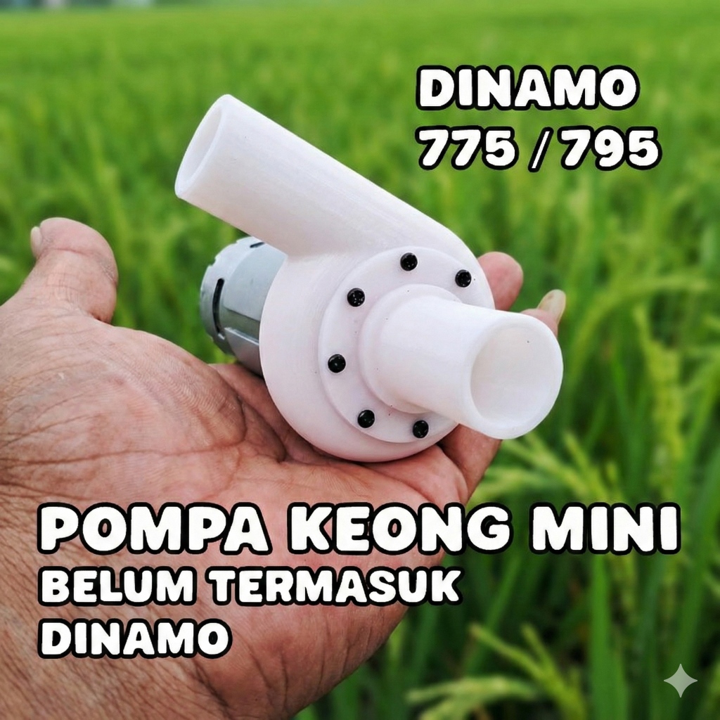 Terbaru pompa air mini keong dinamo 775 - 795