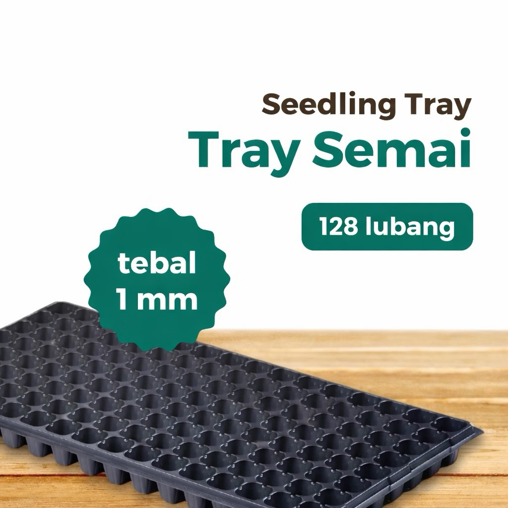 Tray Semai 128 Lubang Tebal Kokoh