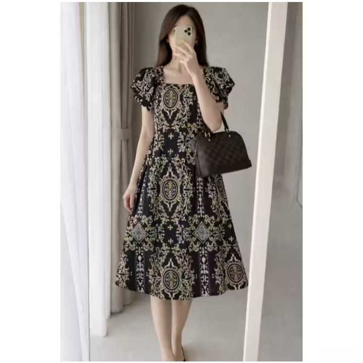 DRESS BUSUI MOTIF BATIK SULTAN TERBARU/DASTER WANITA SULTAN KEKINIAN
