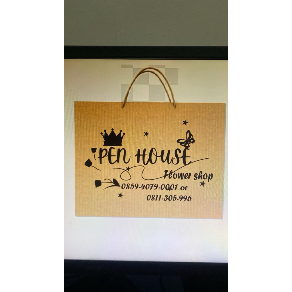 paperbag custom 30x12x40 sablon