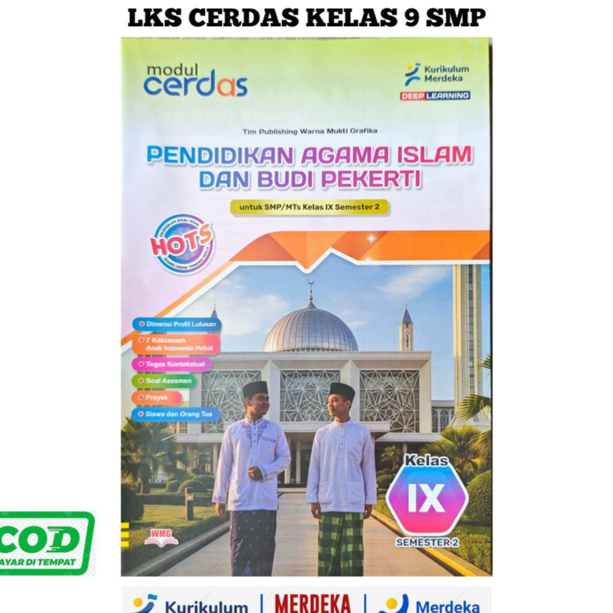 Lks Cerdas Pendidikan Agama Islam Kelas 9 SMP / MTS Semester 2 Kurmer  Terbaru Murah