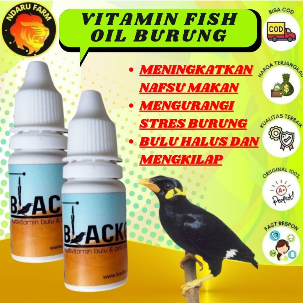 fish oil minyak ikan bervitamin untuk burung