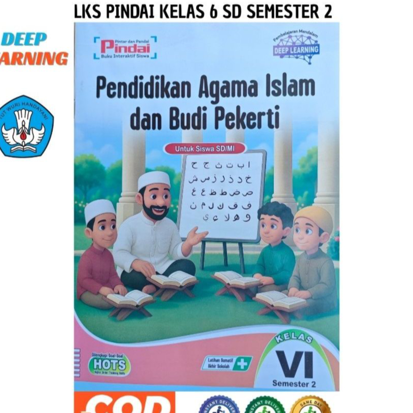 Lks Pindai Pendidikan Agama Islam Kelas 6 SD Smt 2 Kurmer  Terbaru Murah