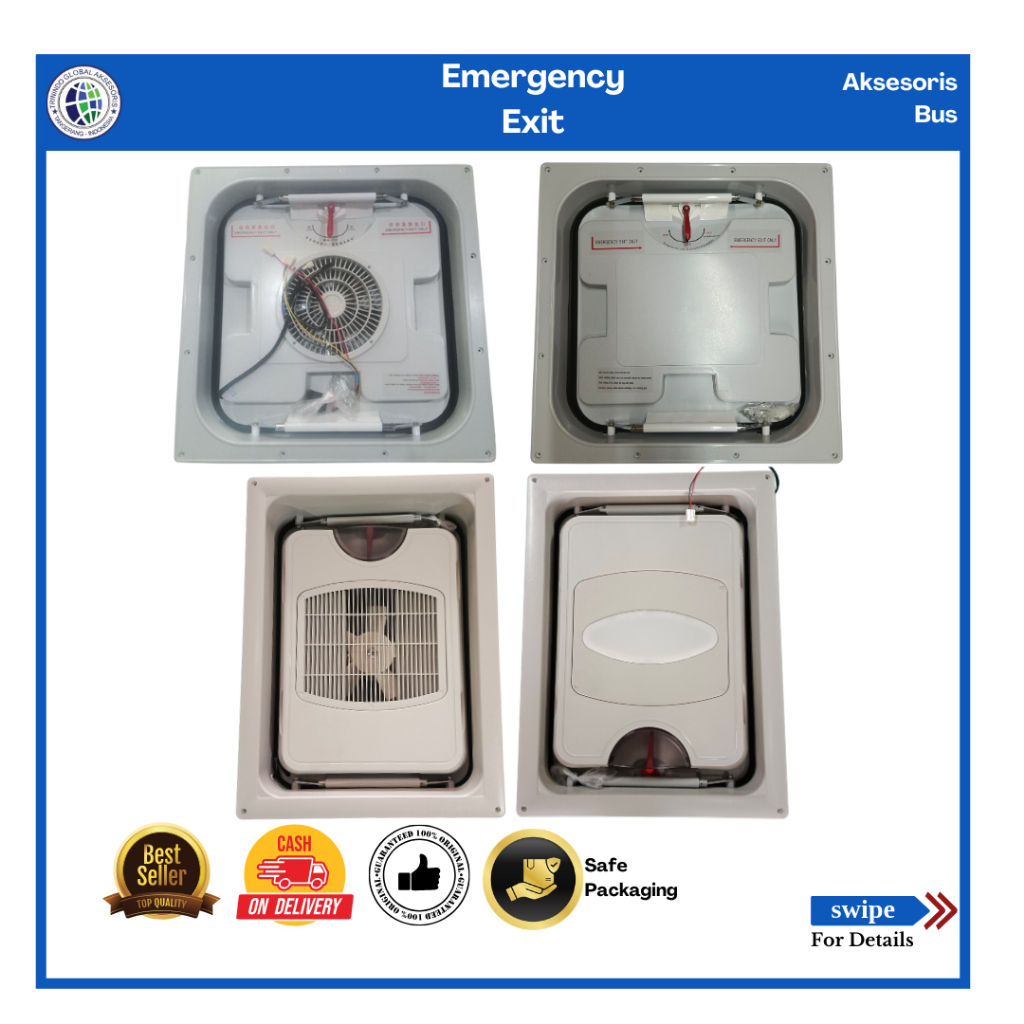 Emergency Exit Bus/Emergency Exit Plafon kipas LED/Emergency Laksana