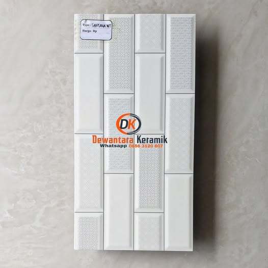 Keramik Dinding Timbul 30x60 UNO Santana wt