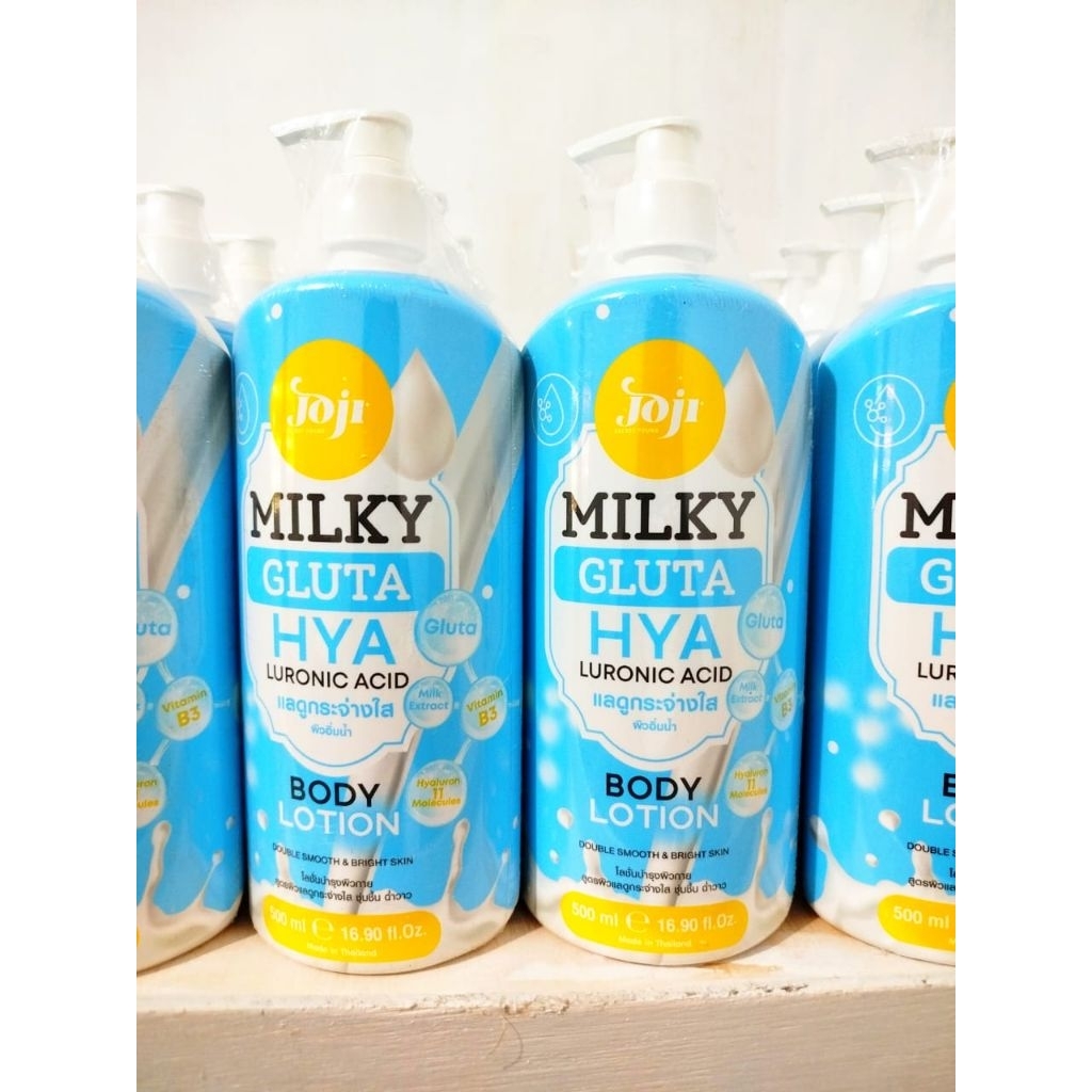 JOJI MILKY GLUTATHIONE BODY LOTION 500ML ORIGINAL THAILAND/BODY LOTION PEMUTIH KULIT