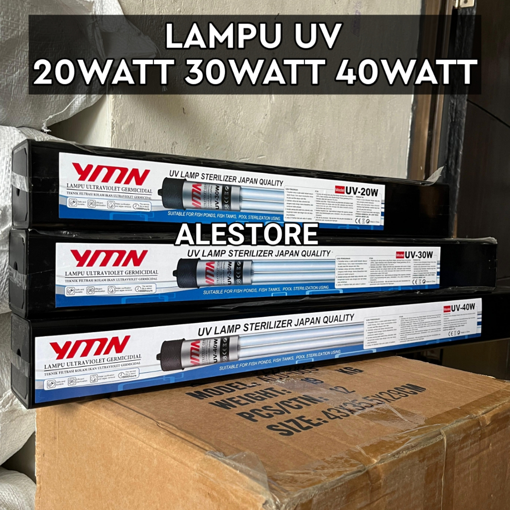 Lampu UV 40 Watt Aquarium Kolam Yamano UV 20/30/40 Watt untuk Kolam Koi