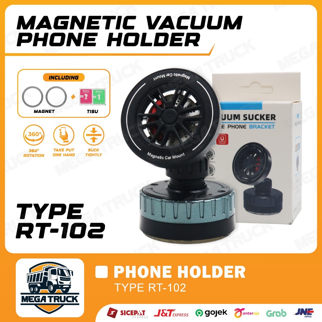 MAGNETIC VACUUM PHONE HOLDER TYPE RT 102