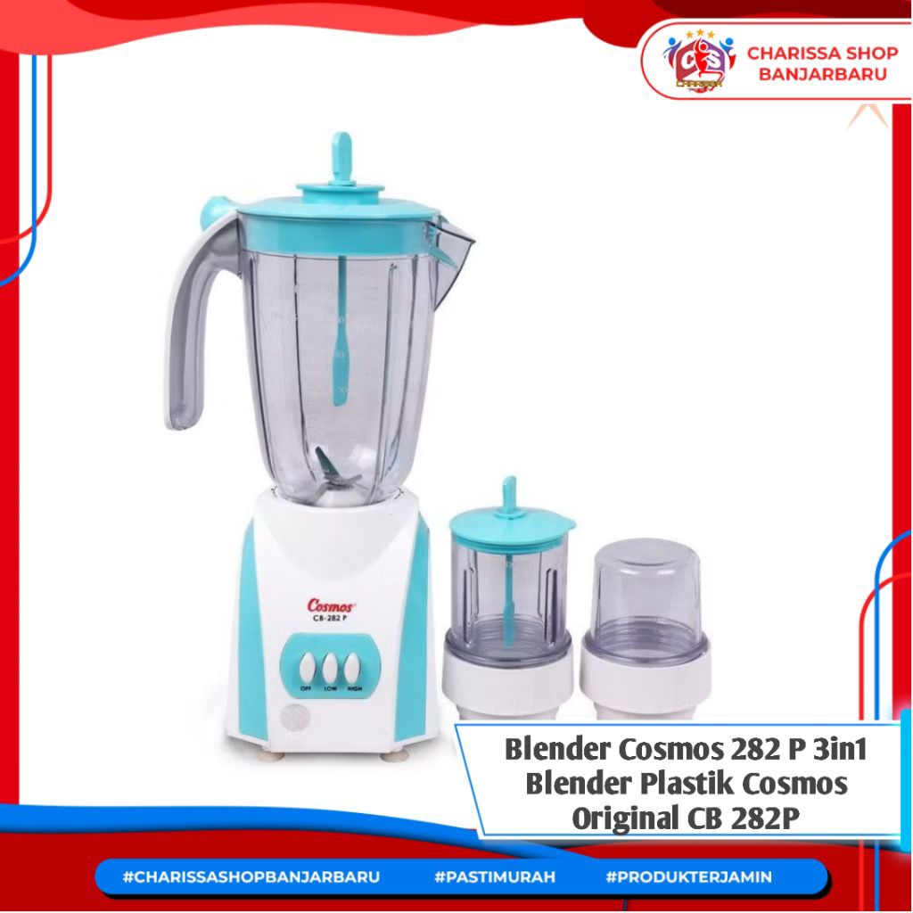 Blender Cosmos 282 P 3in1 Blender Plastik Cosmos Original CB 282P