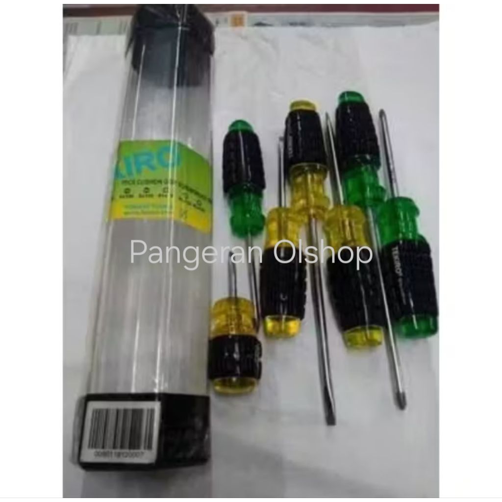 Obeng Set Tekiro Obeng Gagang Karet Tekiro