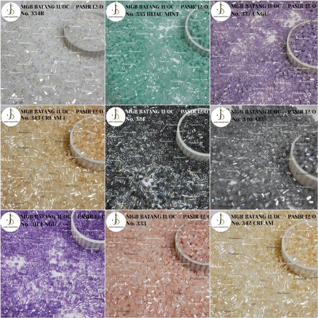 [50 GR] Payet Batang Bambu-Pasir 11/O 12/O MGB ORI / ASLI JEPANG [ 311 - 383 ]