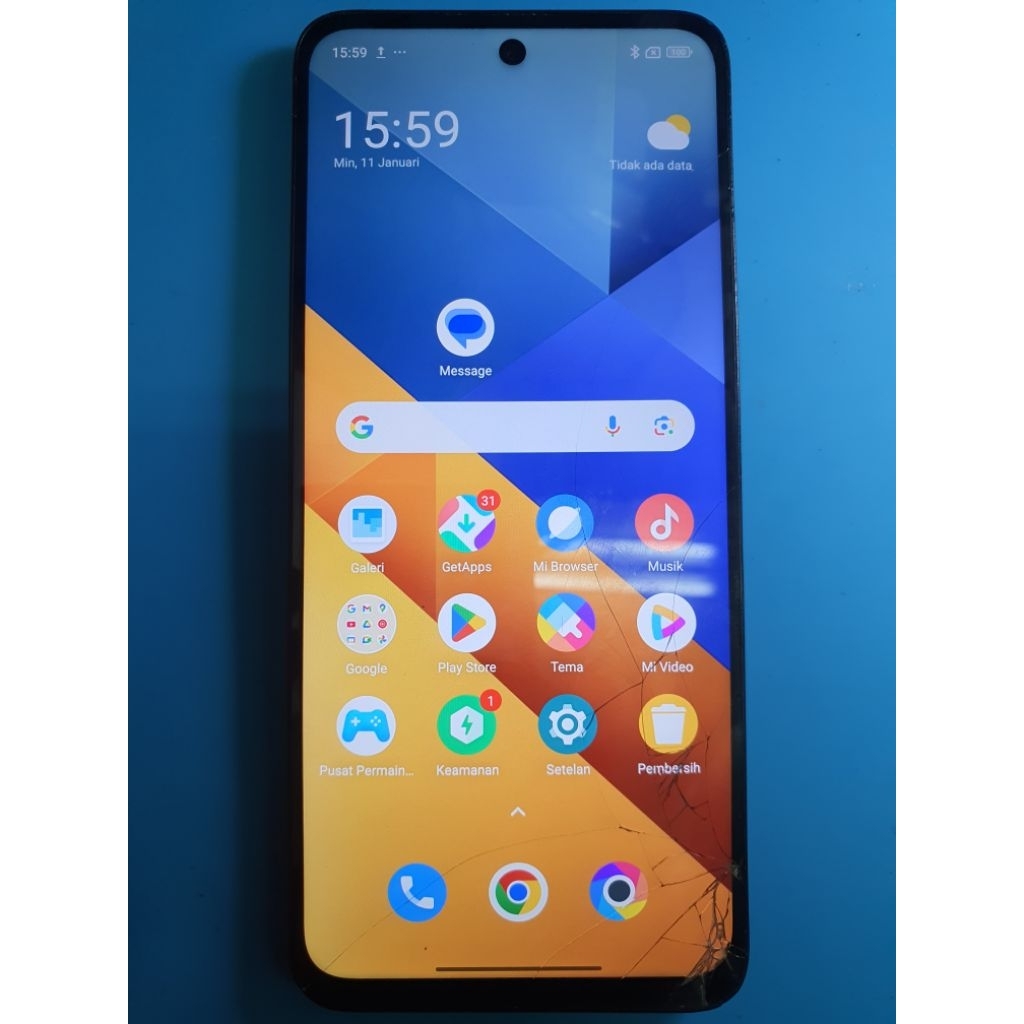 Bukan Handphone Part LCD Xiaomi Redmi 10c/13/Poco M6 4G Original Copotan Minus